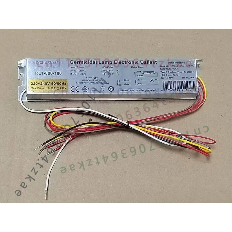1PC UV Germicidal Lamp Electronic Ballast For TEPRO RL1-800-100 220-240V 40-100W Ultraviolet Light Driver
