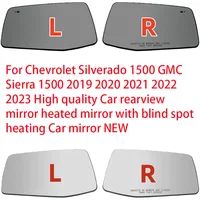 Para Chevrolet Silverado 1500 GMC Sierra 1500 2019 2020-2023 espejo retrovisor de coche espejo calefactable con calefacción de punto ciego espejo de coche