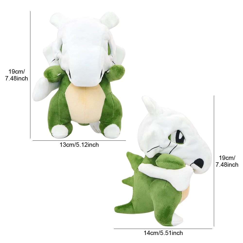 Cubone brinquedos de pelúcia cor incomum cubone macio animais de pelúcia brinquedo dos desenhos animados decoração aniversário todas as estrelas coleção presente 7 Polegada