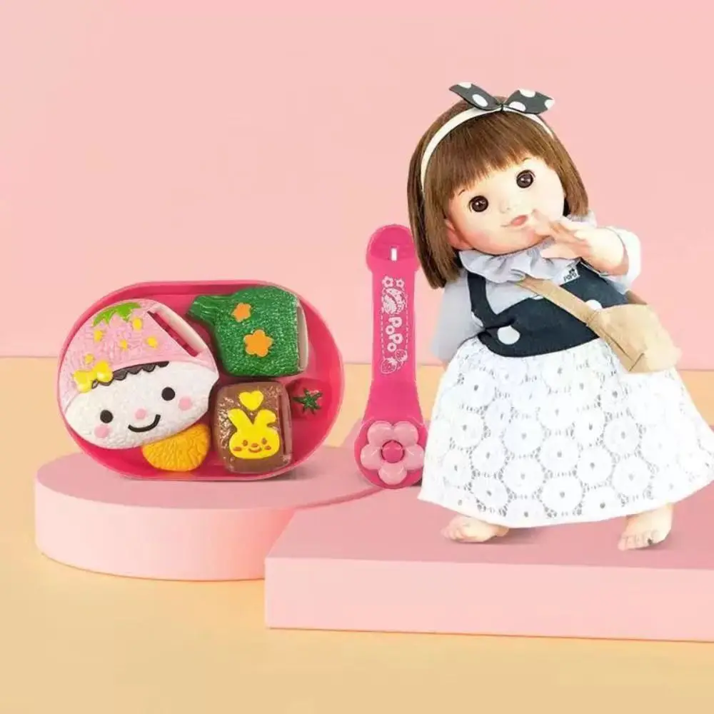 Rabbit Shape Rice ball Pudding Feeding Set Simulation Model Early Education Lunch Box Pudding Role Play Pretend Play