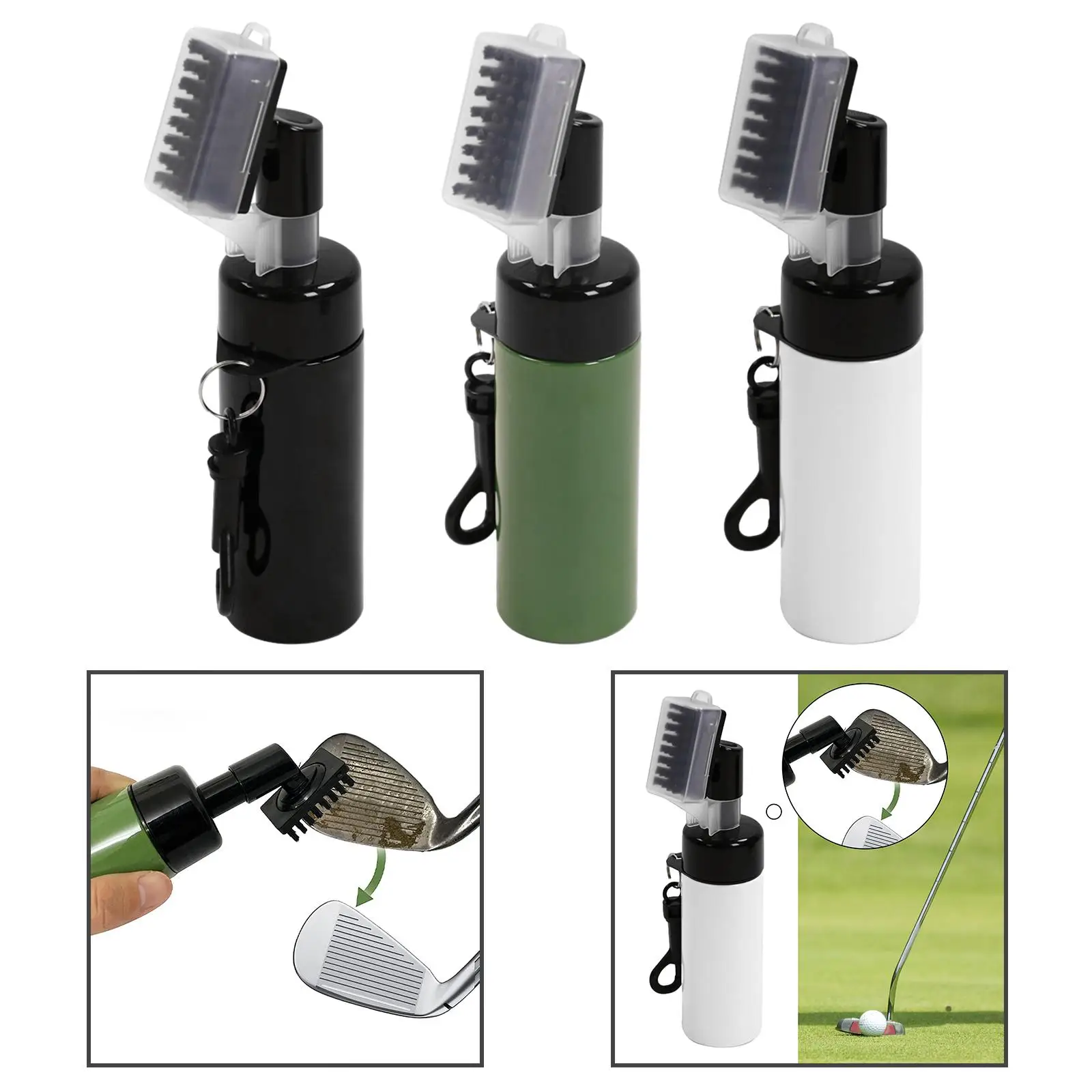 Golf Club Brush Golf Cleaning Brush Water Spray Golf Cleaning Tool Bottle Brush