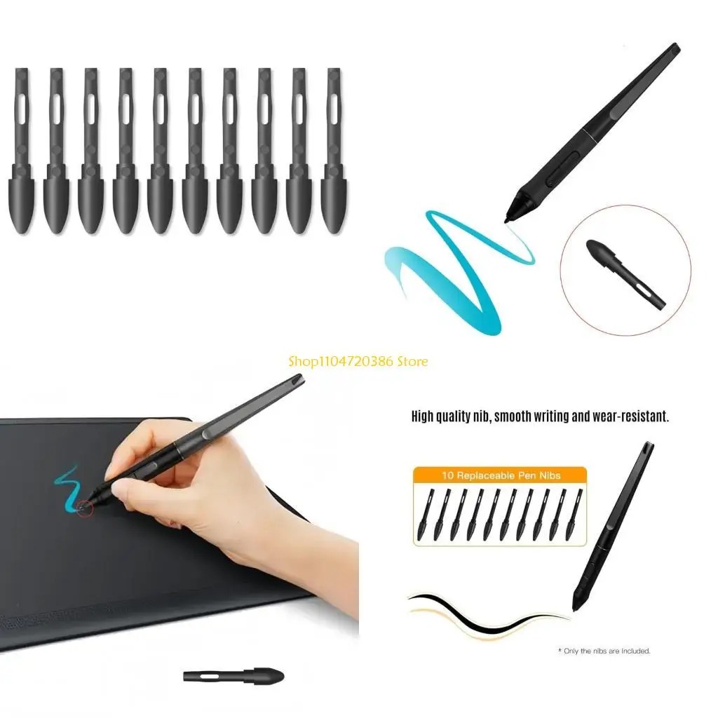 

K0EA 10pcs Precials Craft Pen nibs Ergonomic для 16.012.013/20 Расширенное цифровое рисунок