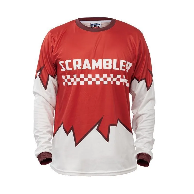 Unisex Maria Racing Inspired Long Sleeve Jersey 3D Print Checker Graphic Breathable Quick Dry Motocross Riding Top Adults Kids