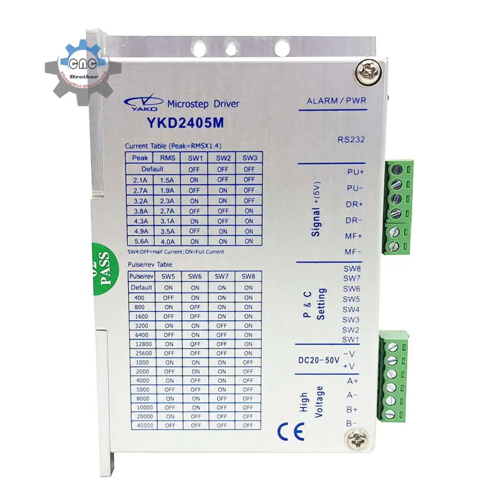 YKD2405M Stepper Motor Driver DC20-50V 4.0A For Nema 23 Stepper Motor CNC Router Controller Small Engraving Machine