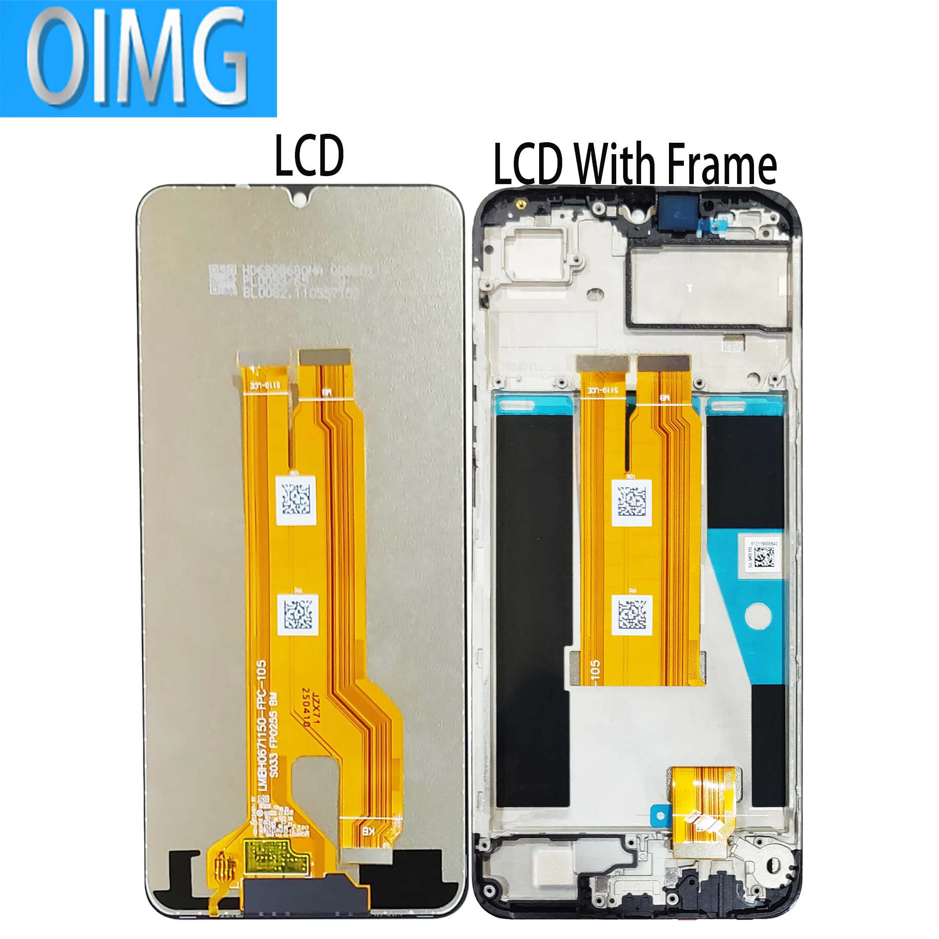 6,75 "dla oryginalnego wyświetlacza LCD Realme C63 z ramką części zamienne do ekranu dotykowego Digitizer — zdjęcie produktu 4