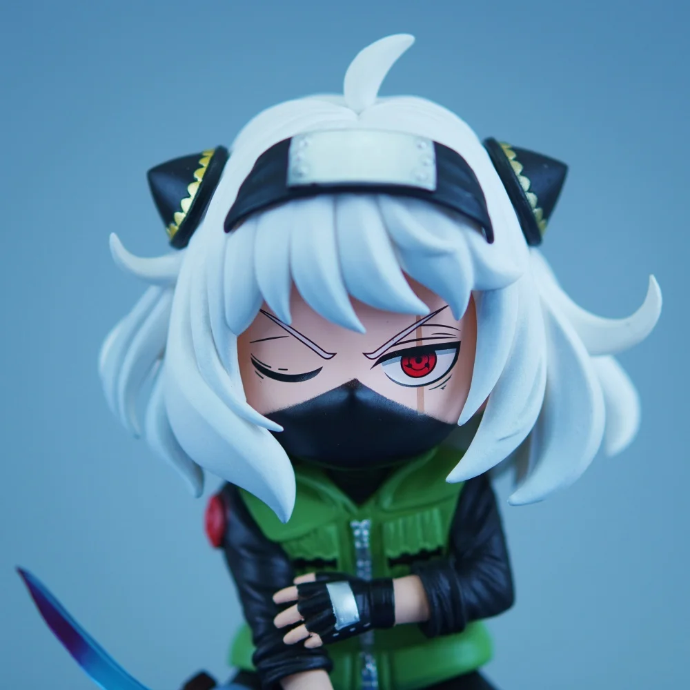 19 سنتيمتر/7.48in أنيمي ناروتو الشكل أنيا مزور تأثيري هاتاكي كاكاشي عمل أرقام بولي كلوريد الفينيل تمثال جمع نموذج اللعب الهدايا