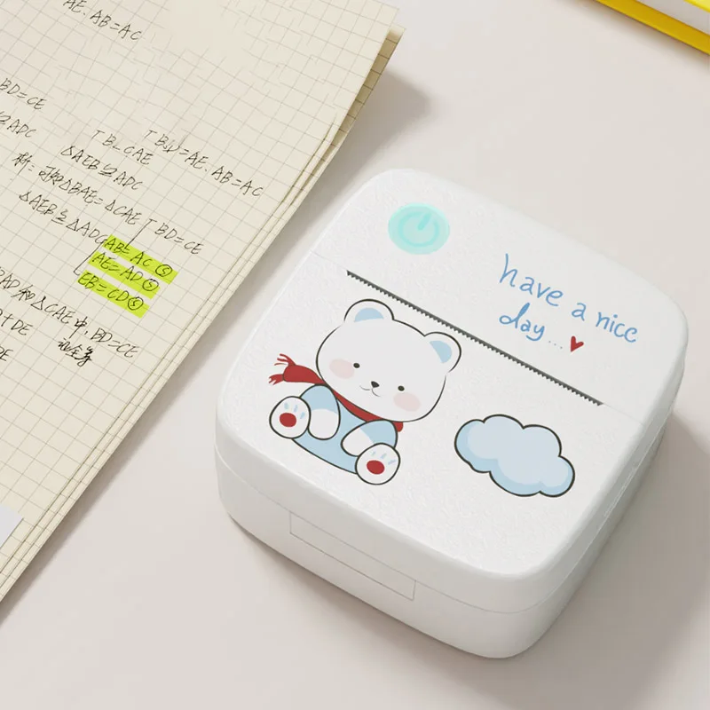 Portable Mini Printer Thermal Stickers Paper Inkless Bluetooth For dolewa Printer Imprimante Android IOS Portable Label Printer