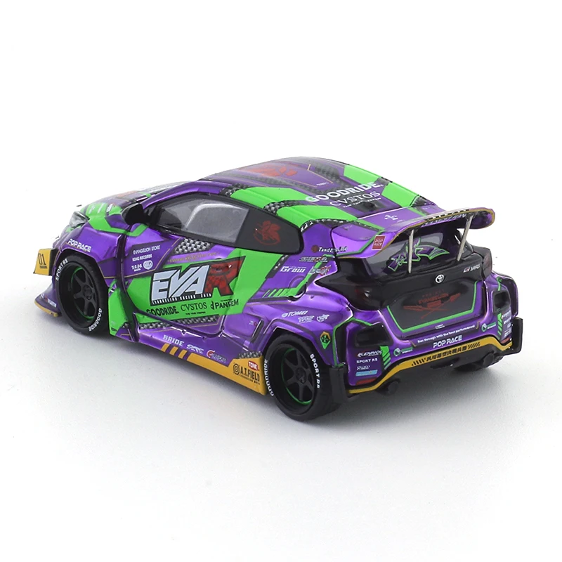 XCARTOYS POP RACE 1/64 Toyota Yaris EVA RT TEST TYPE-01GR Car Alloy Vehicle Diecast Metal Model Kids Xmas Gift Toys for Boys