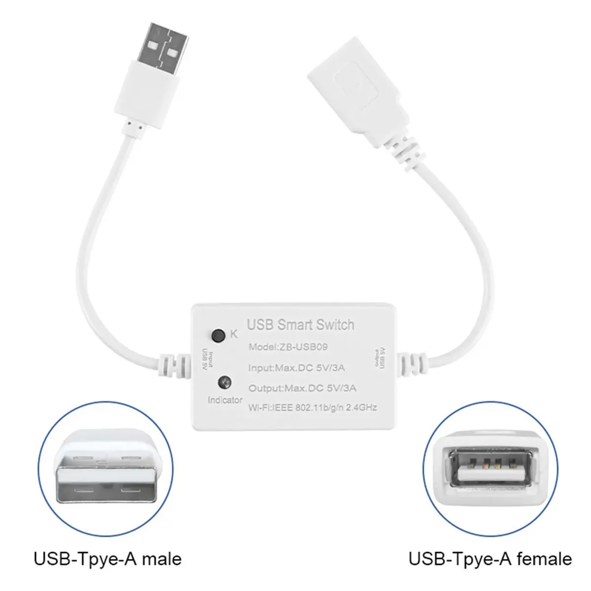 Tuya Zigbee USB Switch USB Smart Switch Controller Zigbee Household Appliance Circuit Breaker Switch Controller Module