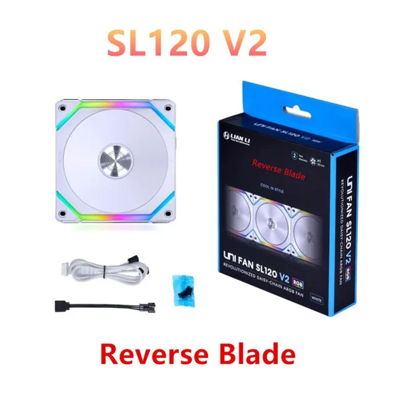Lian Li UNI FAN SL120 V2、L-Connect 3 ケーブルレス リバース