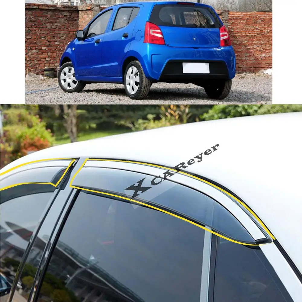 For SUZUKI Alto 2008-2009 2010 2011-2012 2013 2014 2015 2016 Car Sticker Plastic Window Glass Wind Visor Rain/Sun Guard Vent