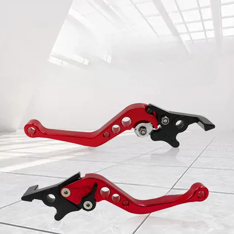 1 Pair Motorcycle Motorbike CNC Metal Adjustable Hand Lever Brake Handle Grip Motorcycle Grips