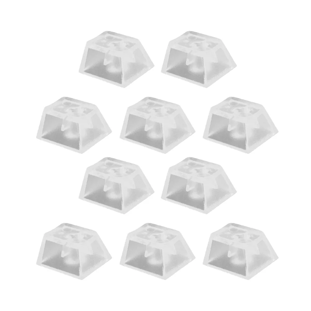 

10Pcs Transparent Keycap Translucent Mechanical Keyboard Cover Smooth Surface Comfortable Touch for Game Players