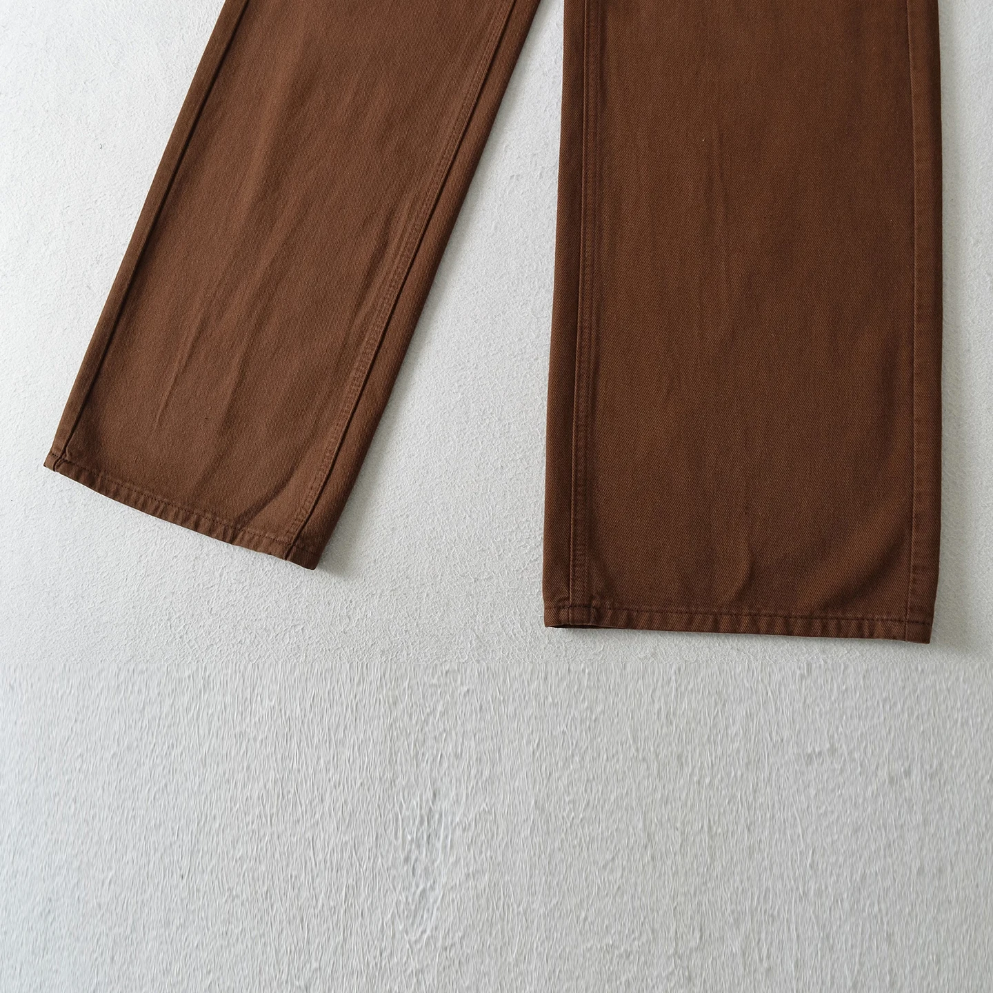 Cintura alta perna larga calças jeans feminino faion outono 2025 cor café até o chão solto ajuste calças casuais