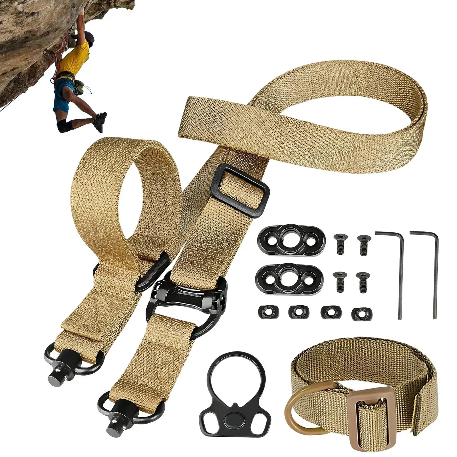 

Несущий поясной ремень для кемпинга с быстрой регулировкой и поворотной петлей, нескользящий, для походов и активного отдыха, для мужчин и женщин