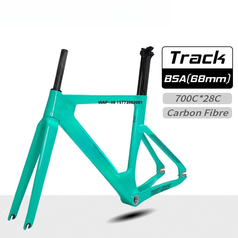 

Carbon Track Bike Frame 700C Track Bike Frame Set With Fork Seatpost Carbon Fixed Gear Track Racing Bicycle Frame