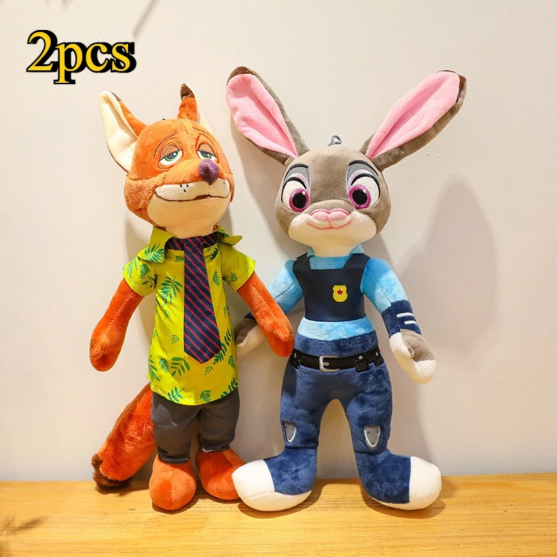 

Мультяшное милое животное, кролик Джуди, лиса, плюшевая игрушка, украшение для спальни, детский подарок на день рождения, лучший рождественский выбор