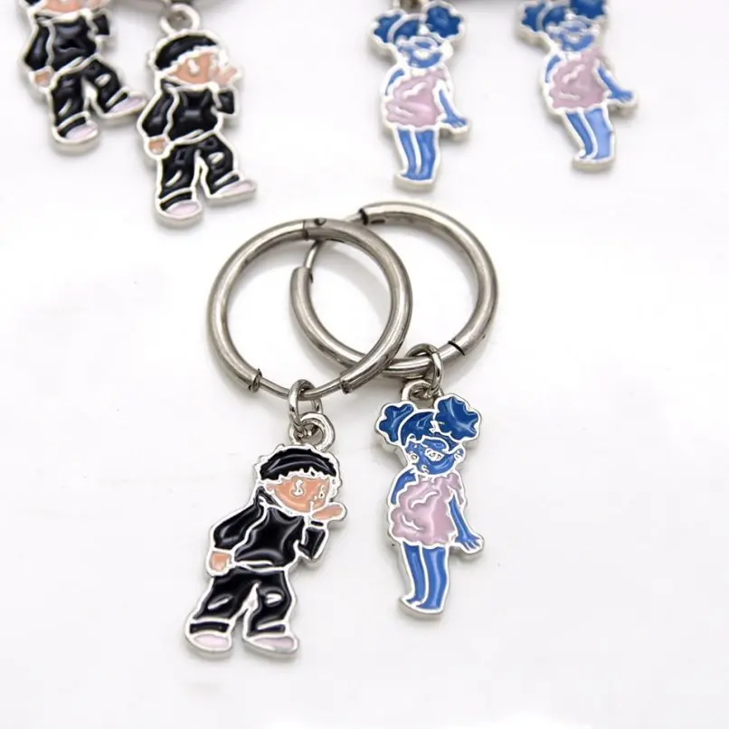 

1Pcs Letter Hoop Earrings Silver Plated Stainless Steel Approx 40mm Jewelry Special Gift For Women