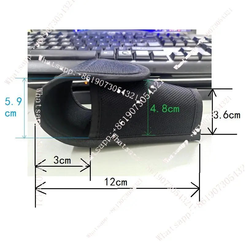 

oversized flashlight bag cover waist bag portable tools tactical sundries bag luminous light single tube hernia cloth cover