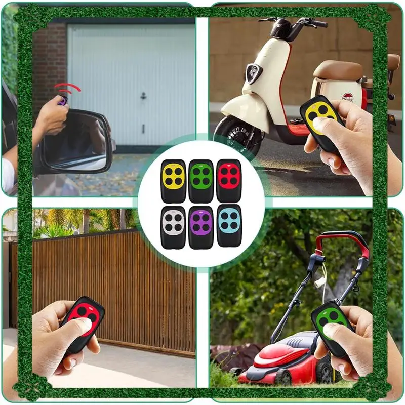 24-Hour Delivery Universal Mhz Garage Door Opener Remote Control 433.92Mhz Handheld Transmitter 6Pcs
