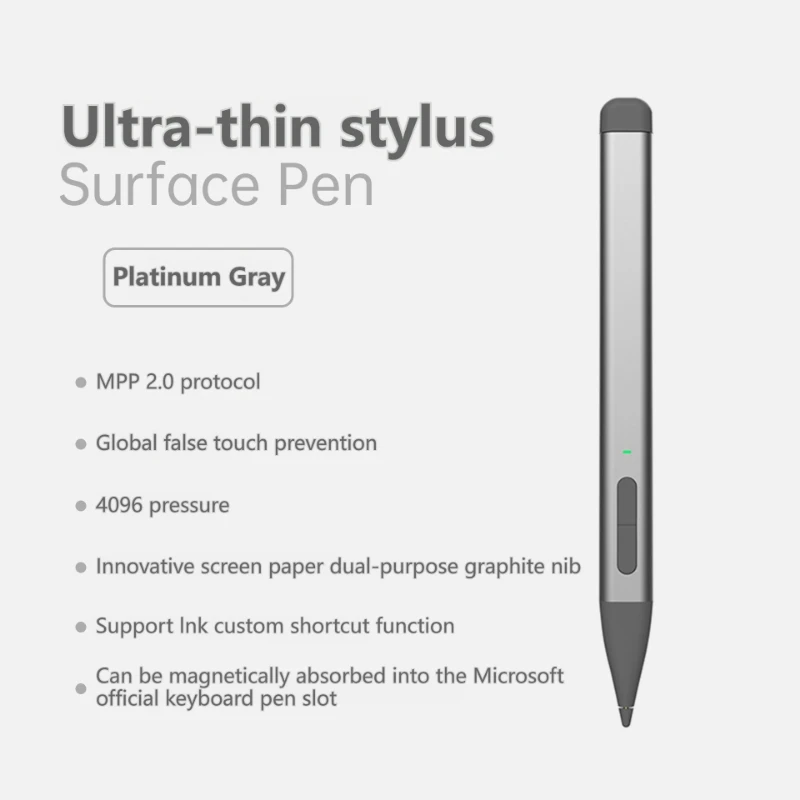 

AM-MPP 2.0 Стилус для Surface Pro 11 10 9 8 7 6 5 4 X, для Microsoft Surface Go 4 3 2 1, быстрая зарядка B