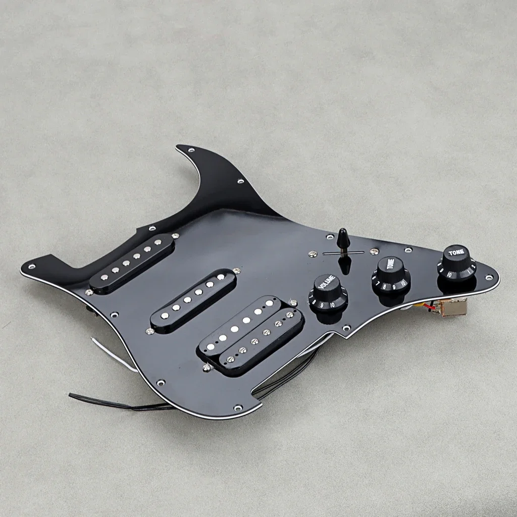 

Guitar Pickguard Humbucker Pickups Set black SSH Loaded Prewired for Electric Guitar