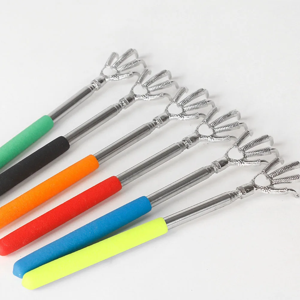 

2pcs Stainless Steel Telescopic Back Scratcher Extendable Body Scratcher For Random Color