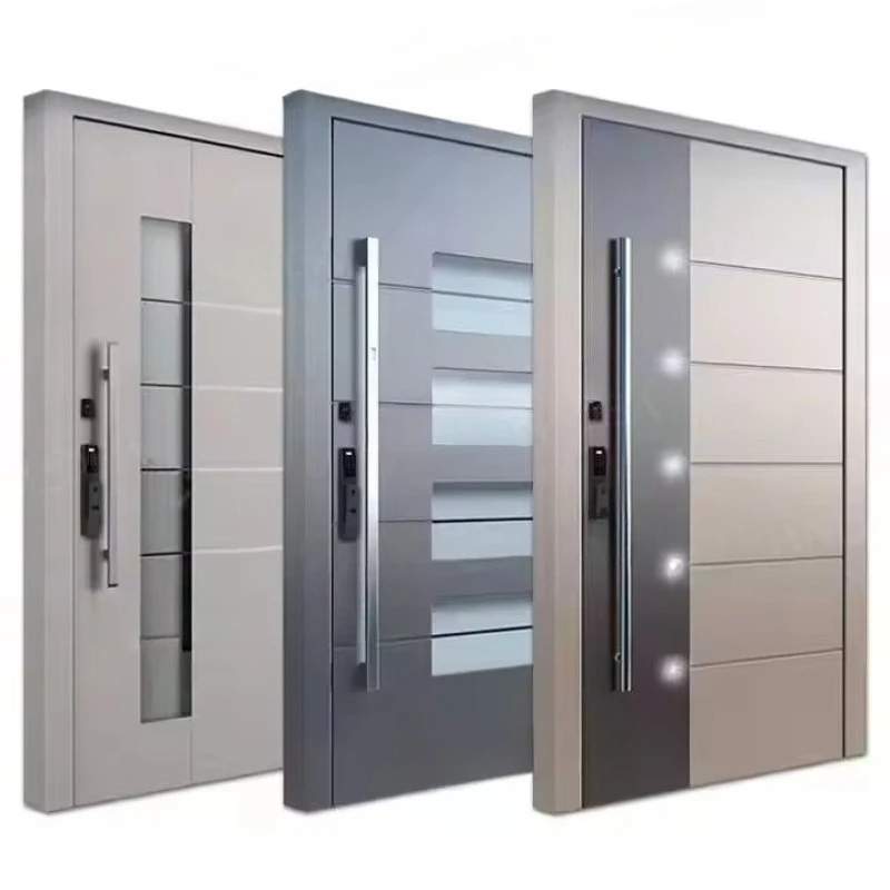 

Shaft entrance door Steel front door Residential dual aluminum security door