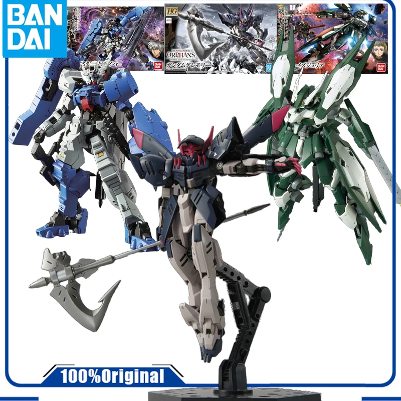 Bandai Original GUNDAM   GUNDAM IRON WILL ASSEMBLE MODEL HG IBO 42 GUNDAM JIMONRI      Anime Action Figure Assembly Model Toys C