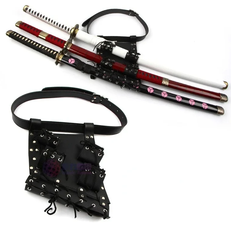 Sword Bag Knife Carry Case Back Strap Waistband Belt Holster for Kendo Ninja Hero Cosplay Anime Costume Without Sword