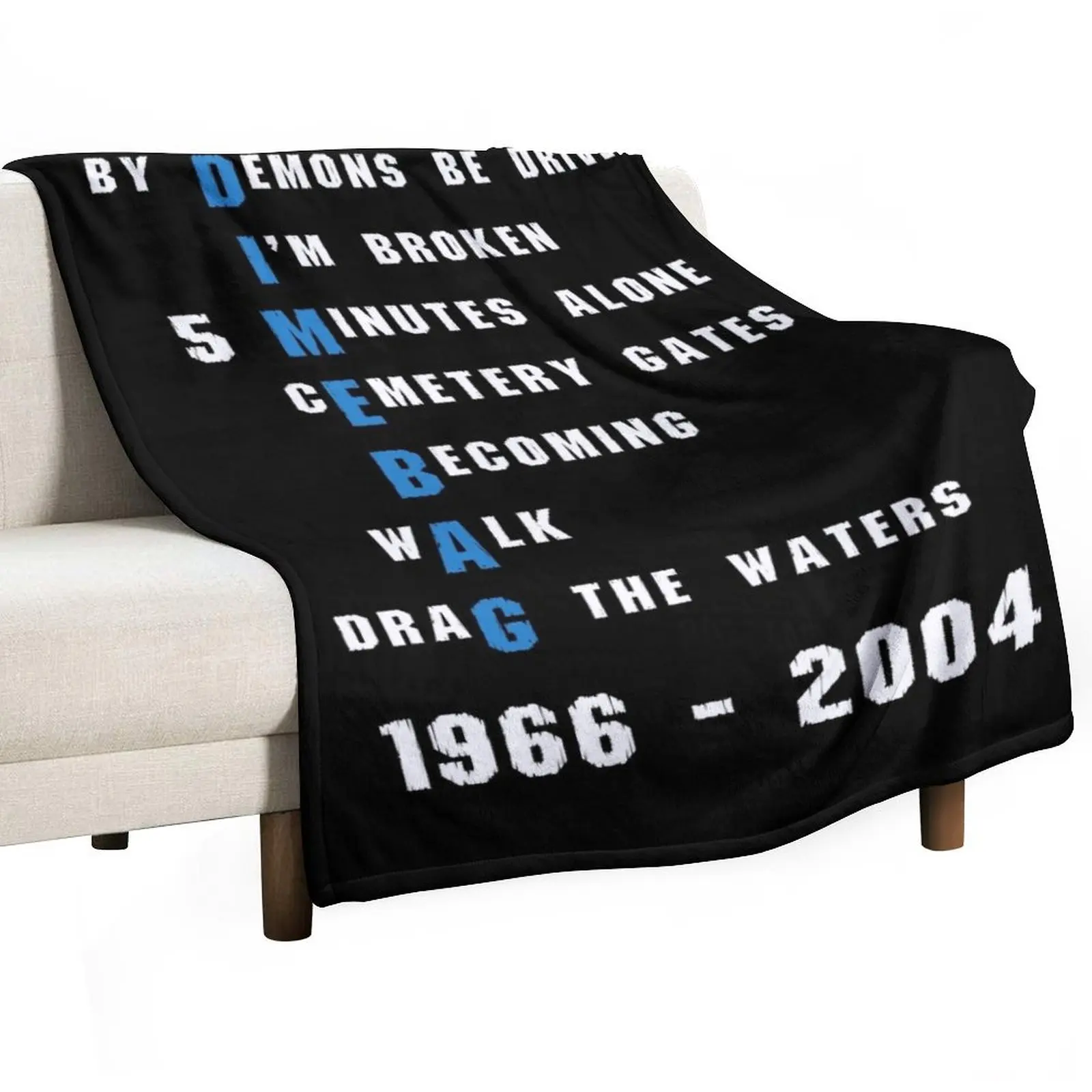 

Dimebag RIP Throw Blanket Winter beds Furry Blankets