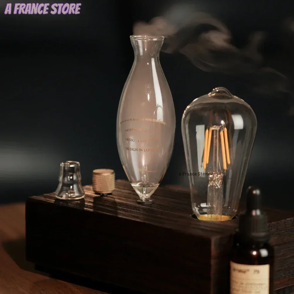 ناشر رائحة خمر التنغستن مصباح بفتيل الروائح آلة المرطب الإضاءة خشب الصندل النقي زيت طبيعي الناشر