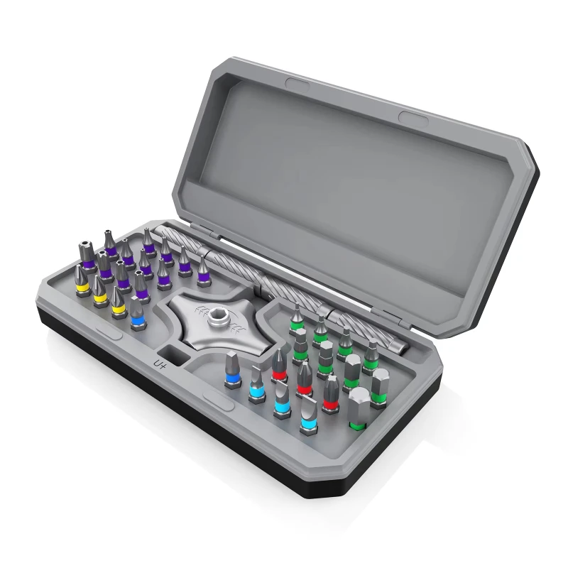 

Magnetic Screwdriver Set Multi-Position Free Combination Ratchet Portable Gift Repair Kit Furniture Computer Bicycle DIY