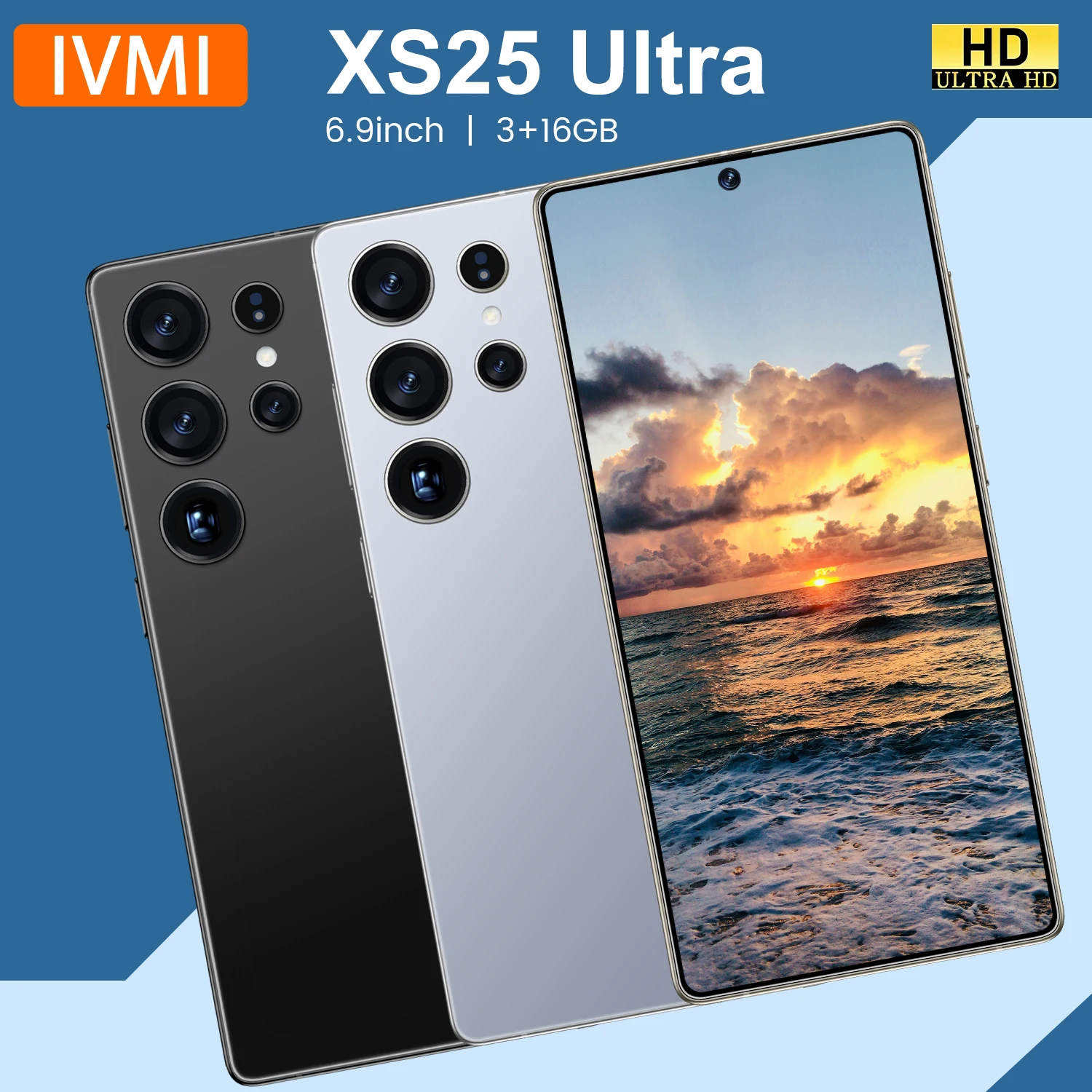 IVMI XS25 Ultra smartphone 3GB RAM 16GB storage runs on Android 8.1 dual SIM card support 4G network features 2-megapixel and 5