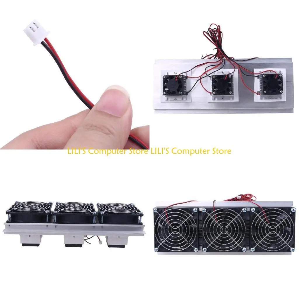 

A52B TEC Electron Semiconductor Refrigeration Cooler Triple Fan Thermoelectric Module