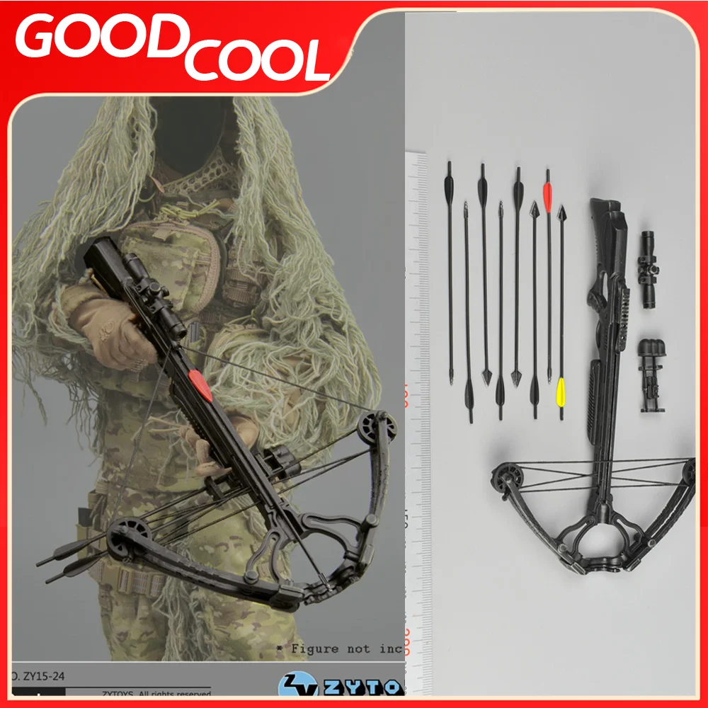 ZYTOYS ZY15-24 1/6 Scale Mini Toy Composite Crossbow Gun Bow And Arrow Set Weapon Model Fit 12 inch Action Figure Body Dolls