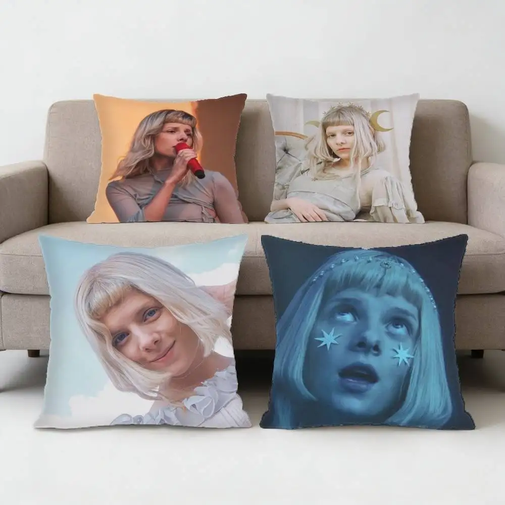 

Singer A-Aurora A-Aksnes Pillow Case Sofa Living Room Bedroom Headboard Backrest Cushion Square Cushion Nap Time