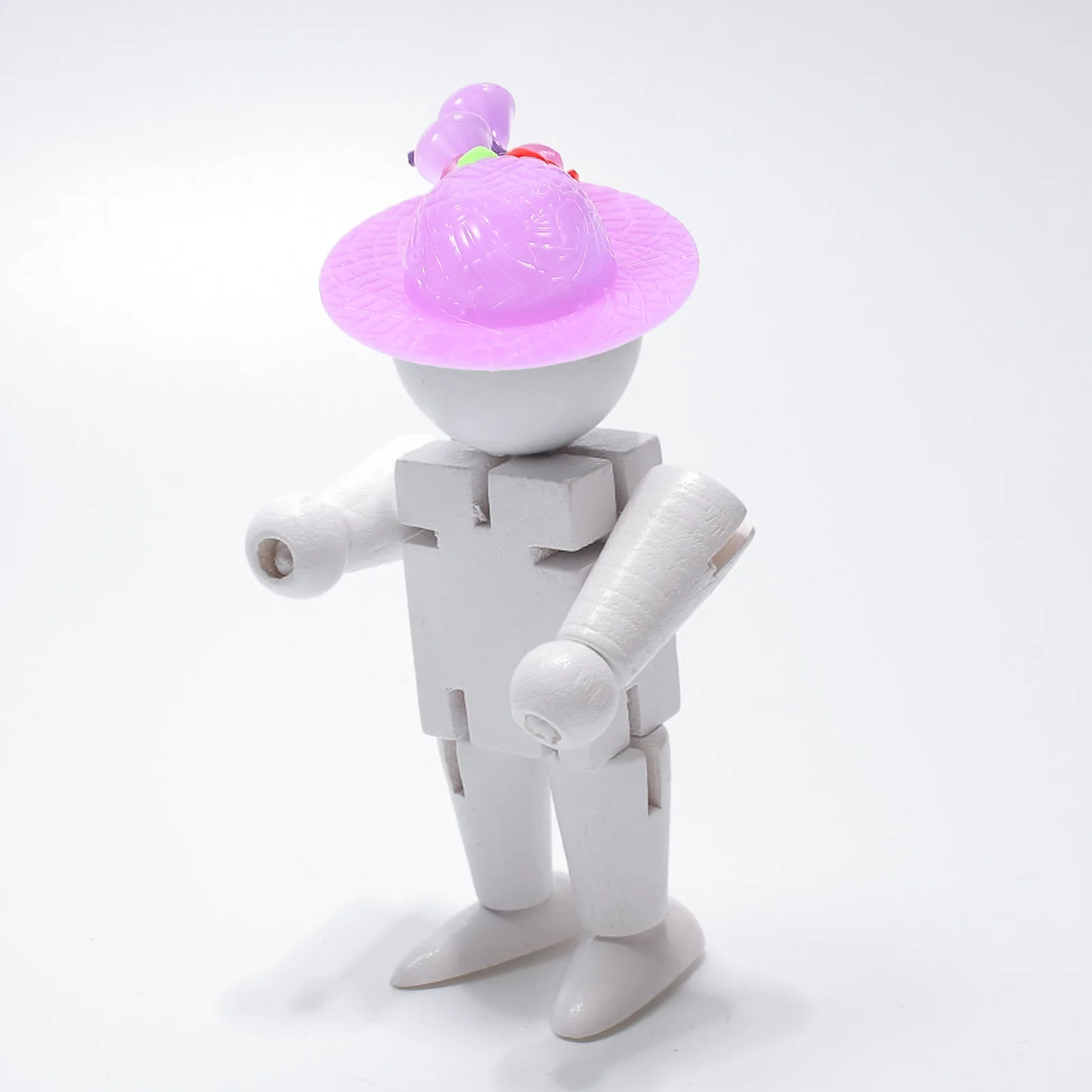 

30 Pcs Girls Hat Cake Pack Mini Fake Hats for Crafts Miniature Plastic Sombrero