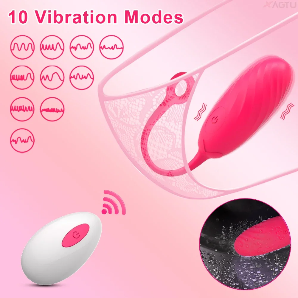Remote Control Wearable Panties Vibrator Women Vagina Vibrator Vibrating Egg Female Masturbation Interaction Sex Toy for Couples view 3