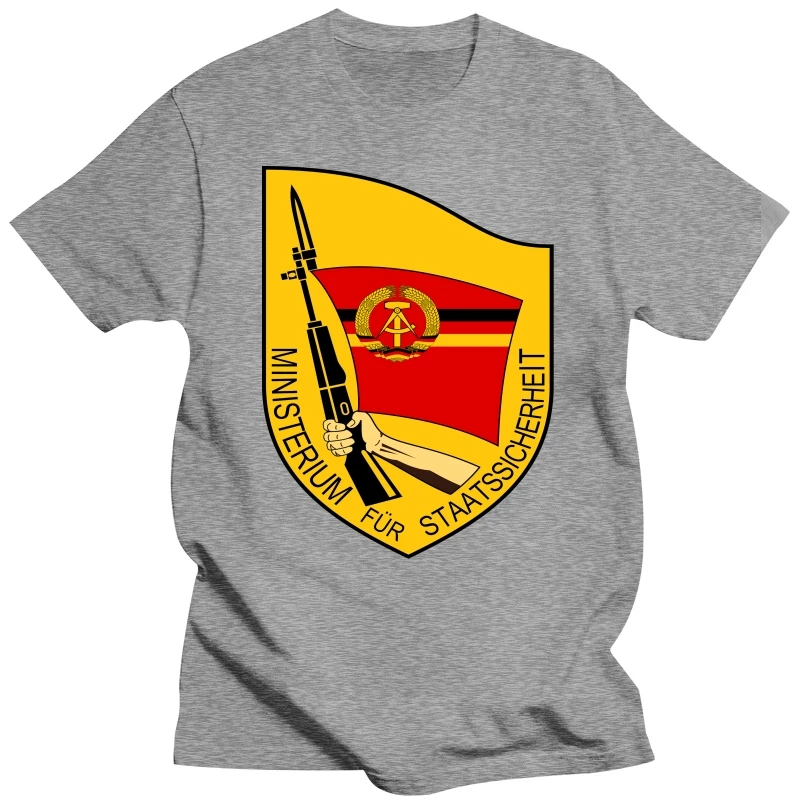 Summer Style Fashion Men Casual Tees Wachregiment Feliks Dzierzynski Gdr Security Stasi Infanterieregiment Berlin Blank T Shirts