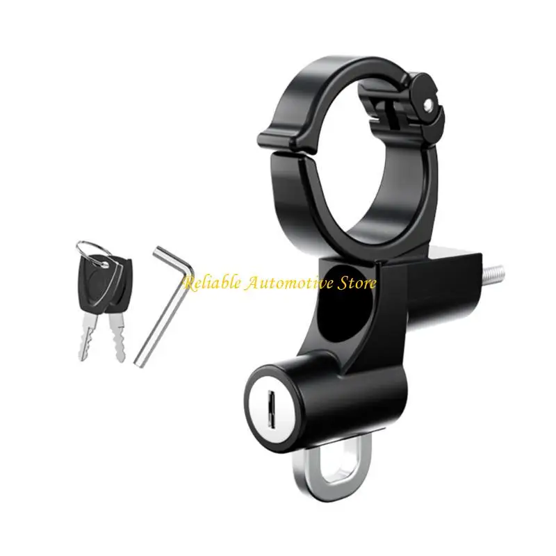 

M68B Motorbike Helmets Lock AntiTheft Bicycles Helmets Security Locks with 2 Keys and Installation Tool