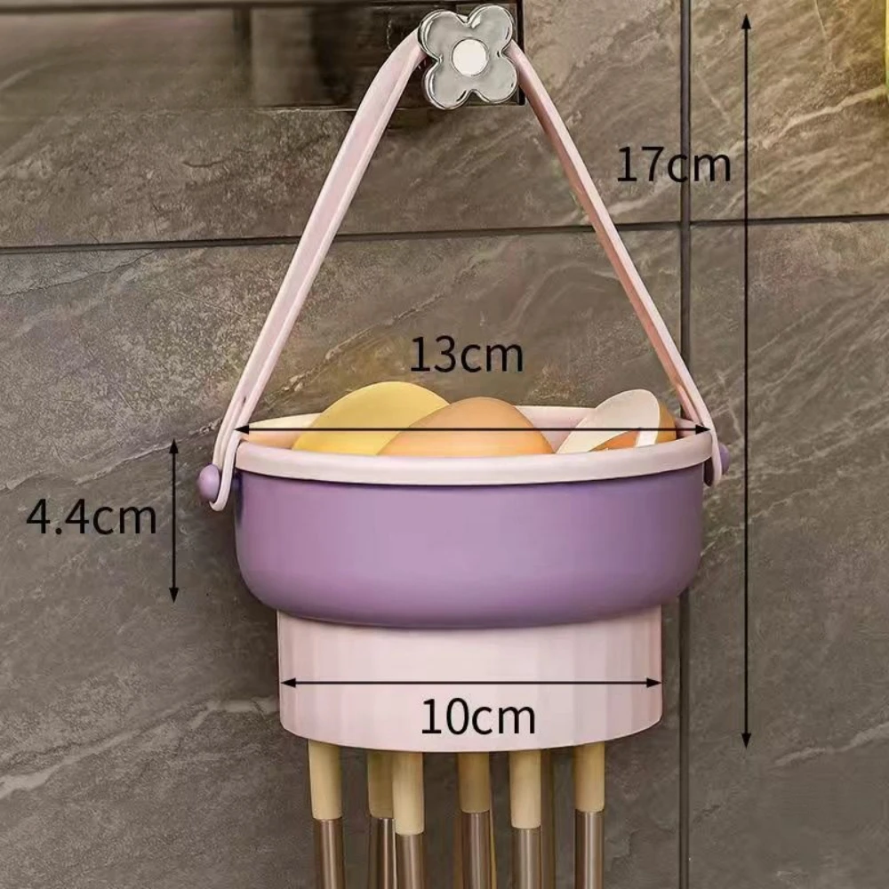 Makeup Brush Folding Cleaning Bowl Cosmetic Powder Puff Beauty Egg Eyeshadow Brush Scrubber Women Makeup Cleaner Drying Tools