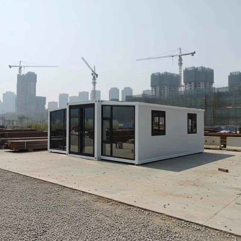 YG Customized Expandable Container House Prefabricated Modular Double-Wing Room For Construction Sites, Emergency, Labor Camps