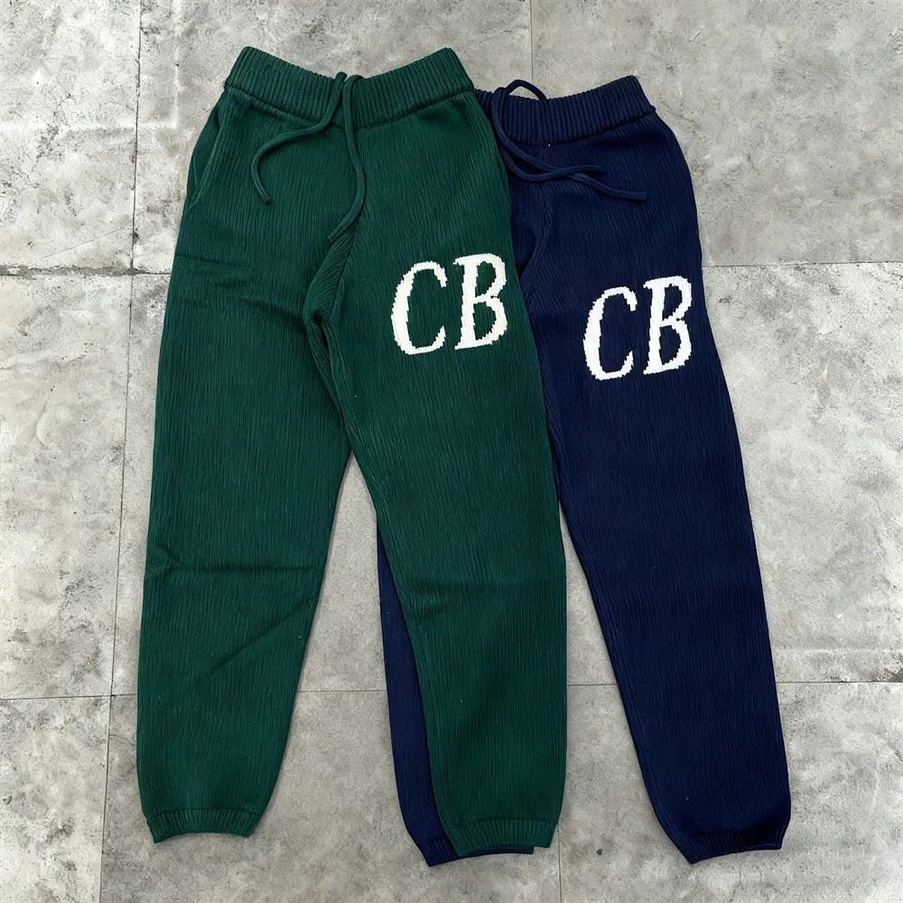 Celana Panjang Kasual Pria Musim Gugur Bernapas Warna Solid Celana Panjang Tali Serut Celana Olahraga CB Pria Streetwear