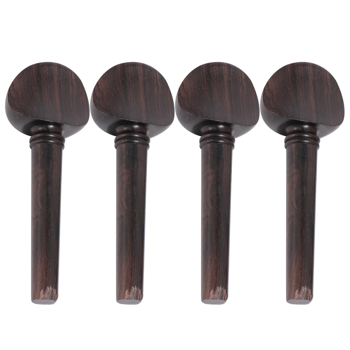 

4PCS Ebony Wood Violin Tuning Pegs String Instrument Accessories for Fiddler Replacement (4/4) Wood Tuning Pegs