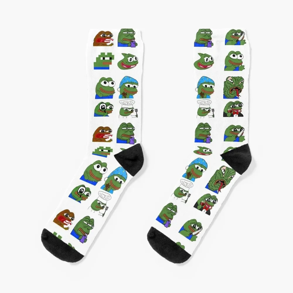 

pepe peepo variety set (12 pepes edition) Socks golf winter Men Socks Women's