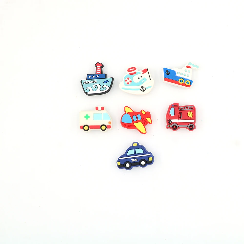 

Shoe Accessories 1 Piece Various Means of Transportation Pvc Charms Shoe Decorations Cartoon Ornament friend's Gift