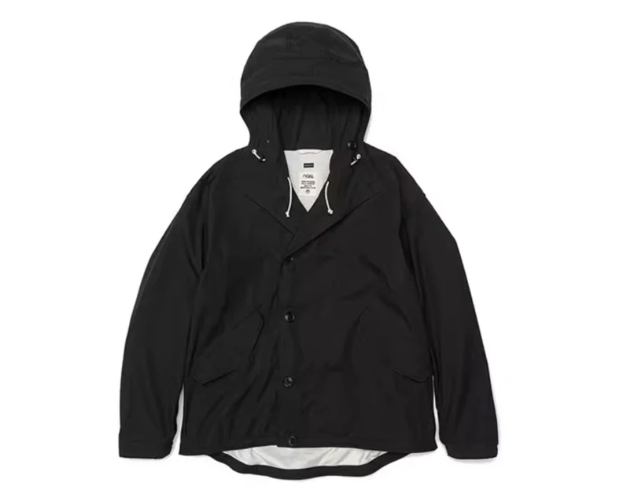 

NANCA 23SS M5 Japanese Sle Hooded Jaet Outdoor Windproof Workwear Coat Long Sve Loose Fit Youth Faion Autumn Winter