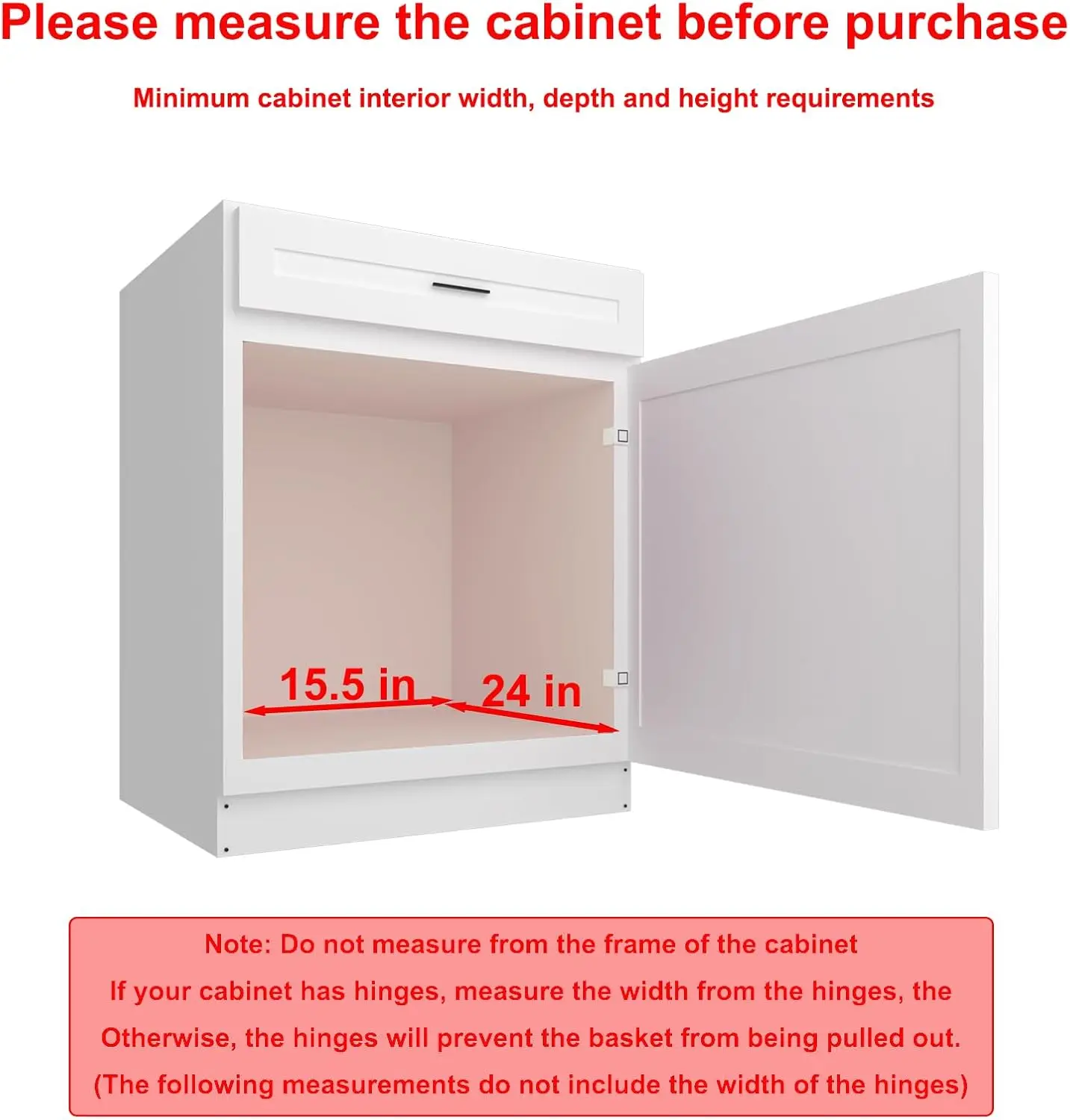 

Pull Out Cabinet Drawer Organizer, 14”W X 21”D - Requires At Least 15 Cabinet Opening, Heavy Duty Slide Out Shelves, Sliding
