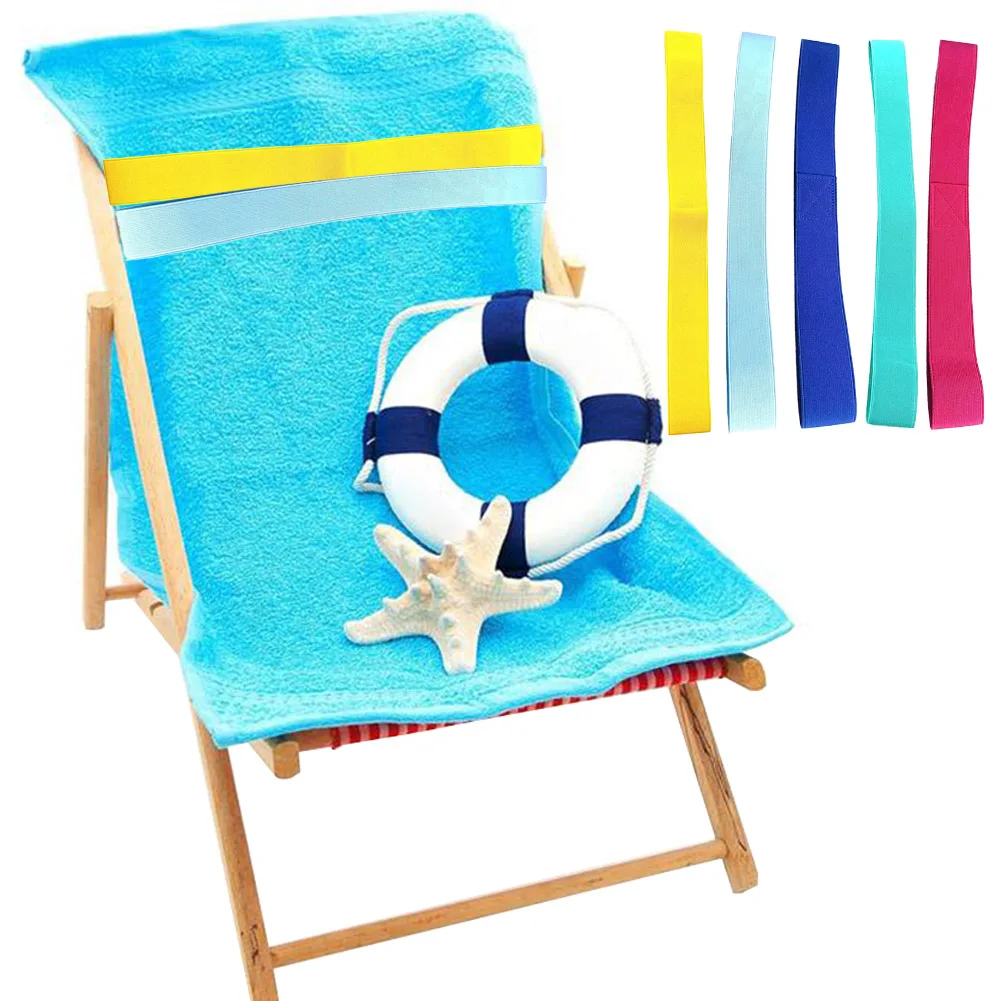5 uds bandas para toallas de playa bandas para sillas de playa bandas elásticas para sillas de piscina soporte para toallas de playa para sillón de verano
